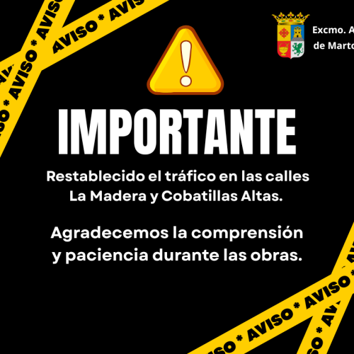 Restablecido el tráfico en las calles La Madera y Cobatillas Altas
