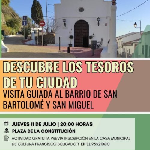 Descubre los tesoros de tu ciudad. Visita guiada al Barrio de San Bartolomé y de San Miguel